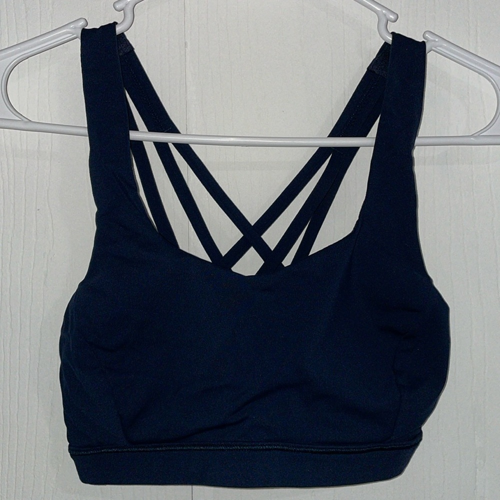 Navy Lululemon Sports Bra Size 4